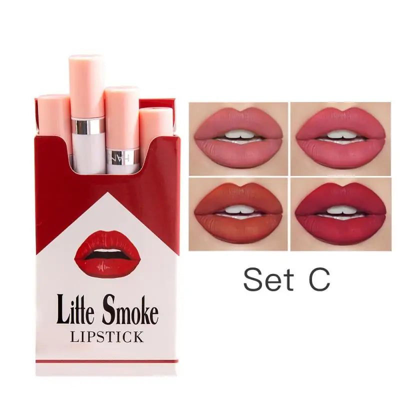 Glamoora - 4 Colors Velvet Matte Cigarette Lipstick