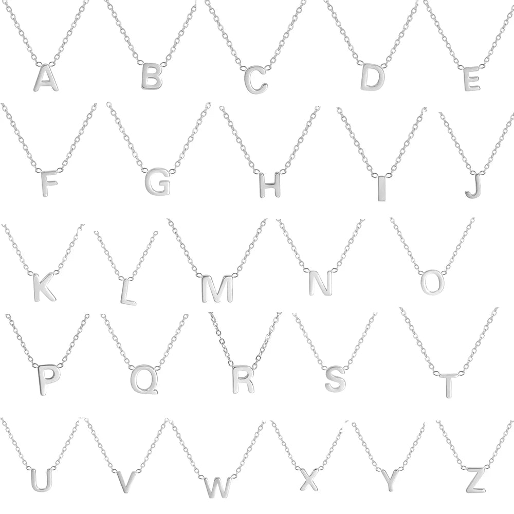 Glamoora Cazador Minimalist Initial A-Z Letter Necklace