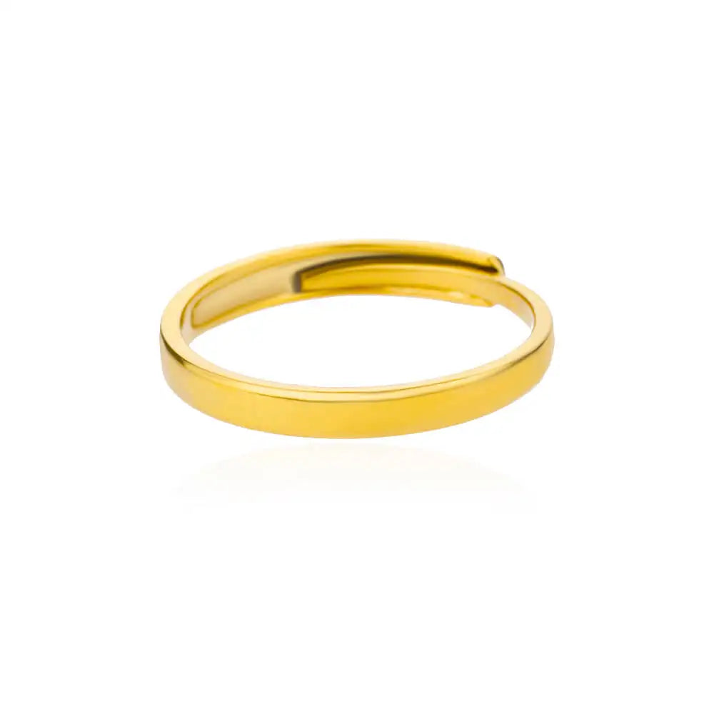 GLAMOORA Gold Stainless Steel Rings
