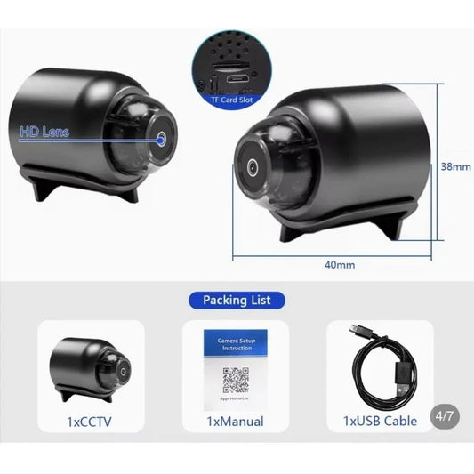 GLAMOORA X5 Mini WiFi Camera