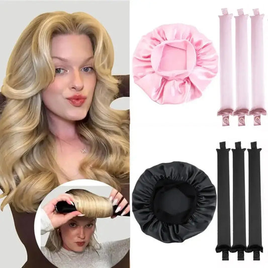 glamoora Big Wave Lazy Heatless Curling Rod Plush Head Hair Curler