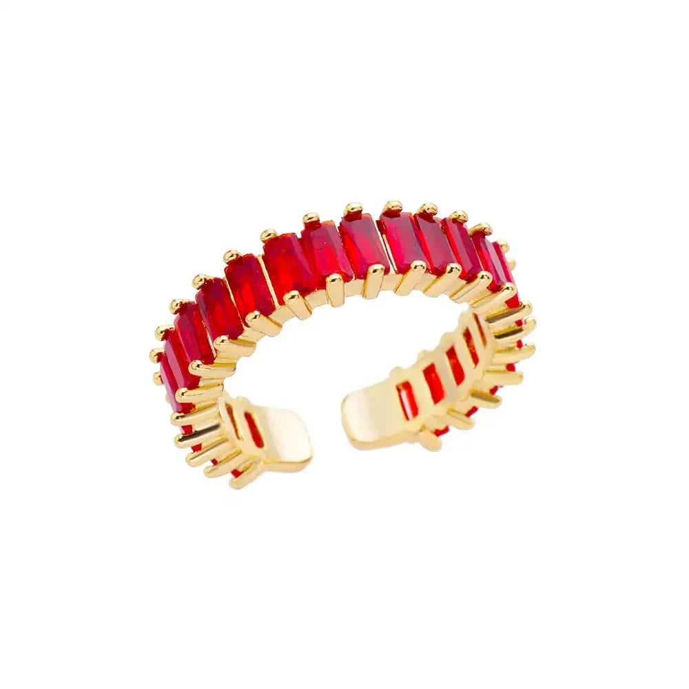 GLAMOORA Gold Stainless Steel Rings