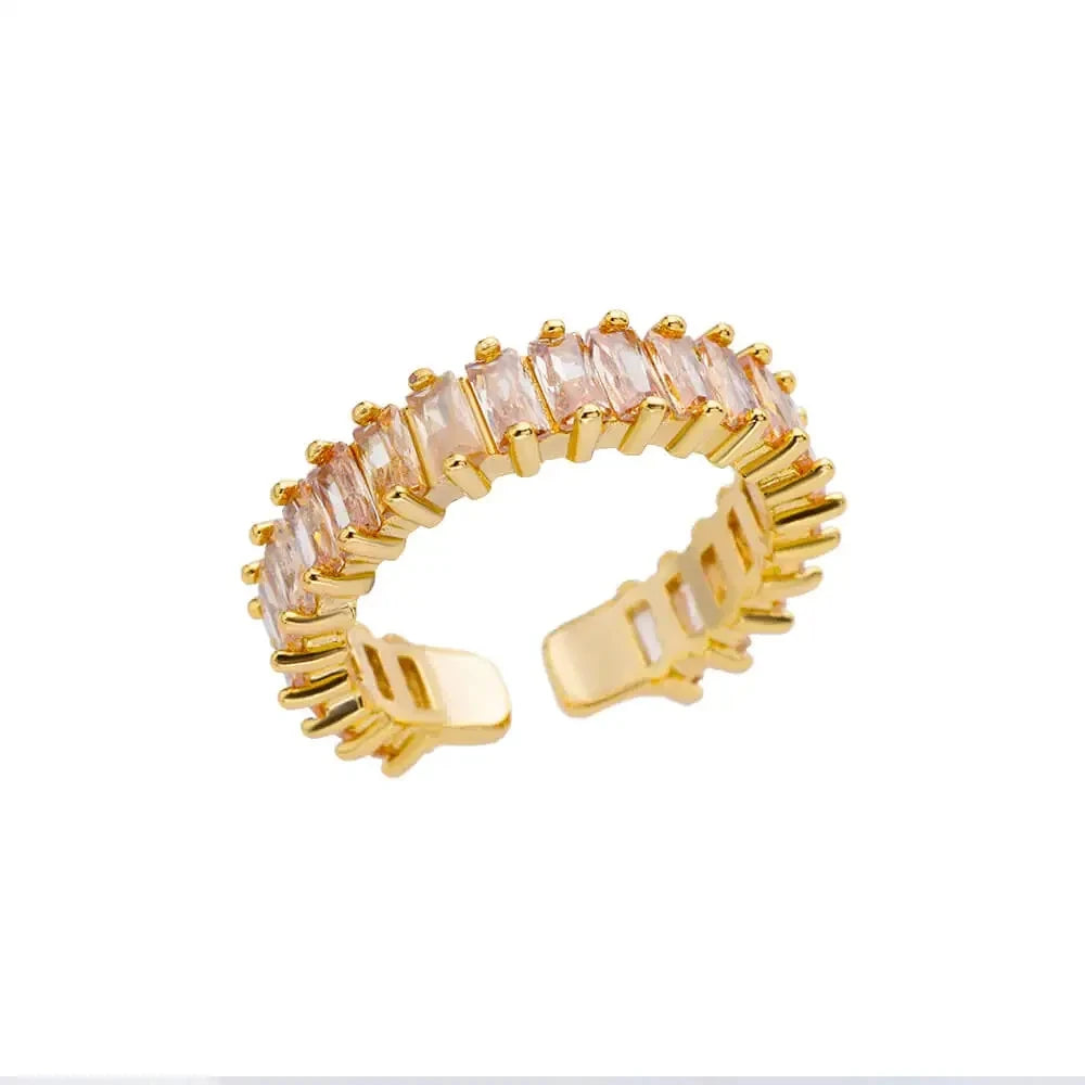 GLAMOORA Gold Stainless Steel Rings