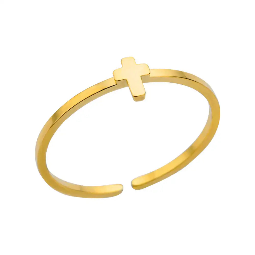 Glamoora Stainless Steel Shell Rings