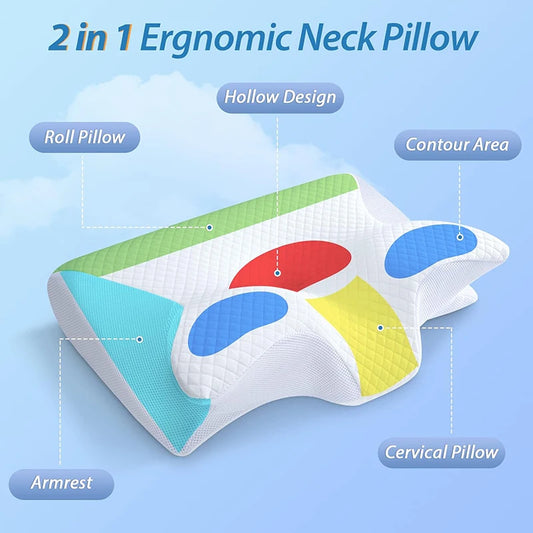 GLAMOORA Cervical Memory Foam Pillow
