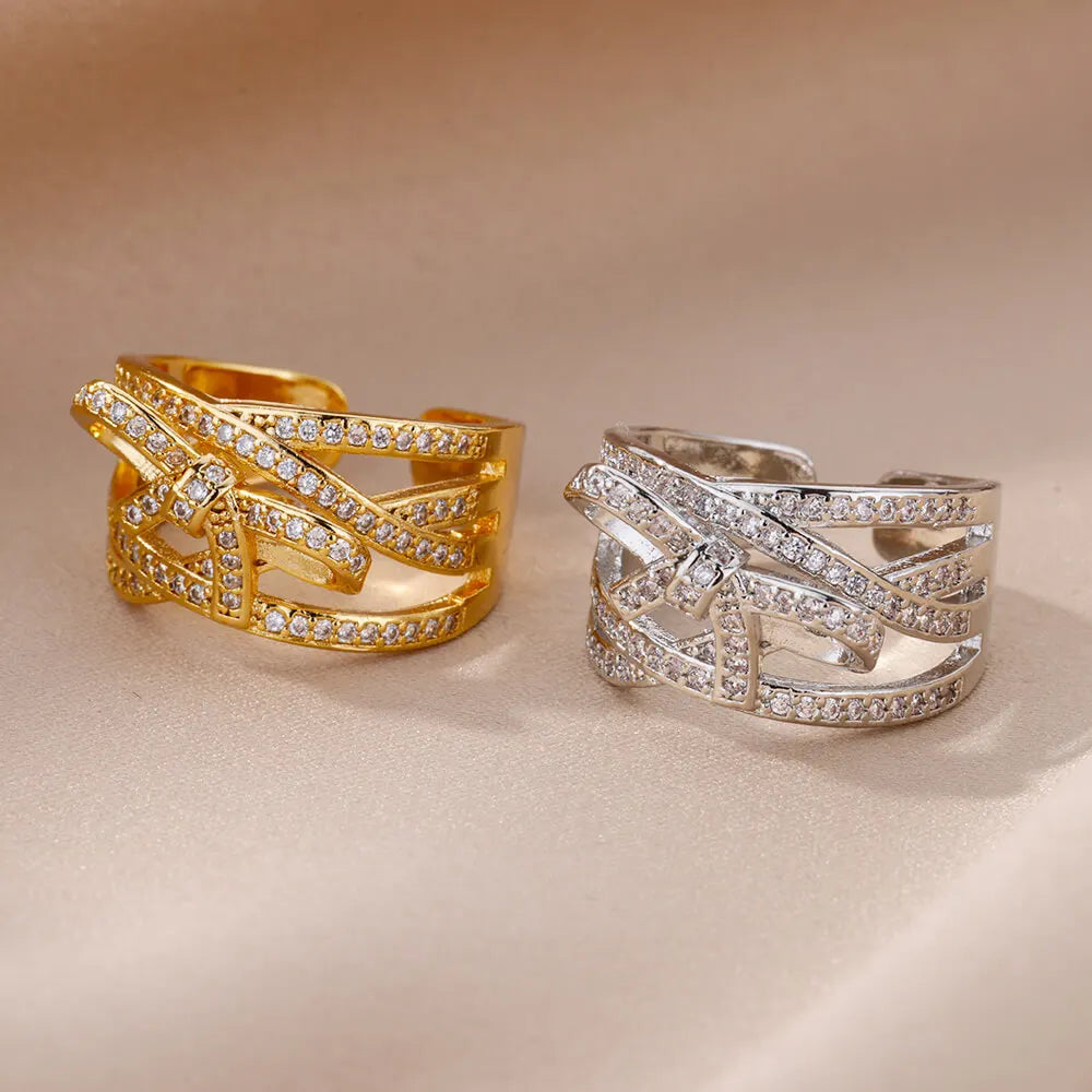 Glamoora Adjustable Colored zircon Ring for Women