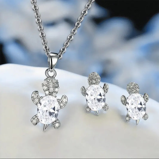 GLAMOORA Turtle Jewelry Set