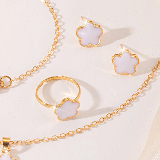 GLAMOORA Lucky Flower Jewelry Set