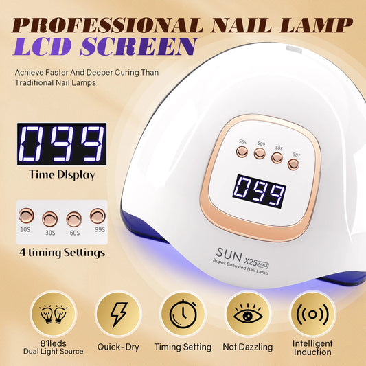 GLAMOORA LED UV Nail Lamp