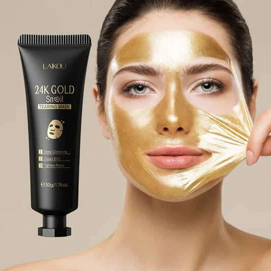 GLAMOORA 24K Gold Sakura Face Mask