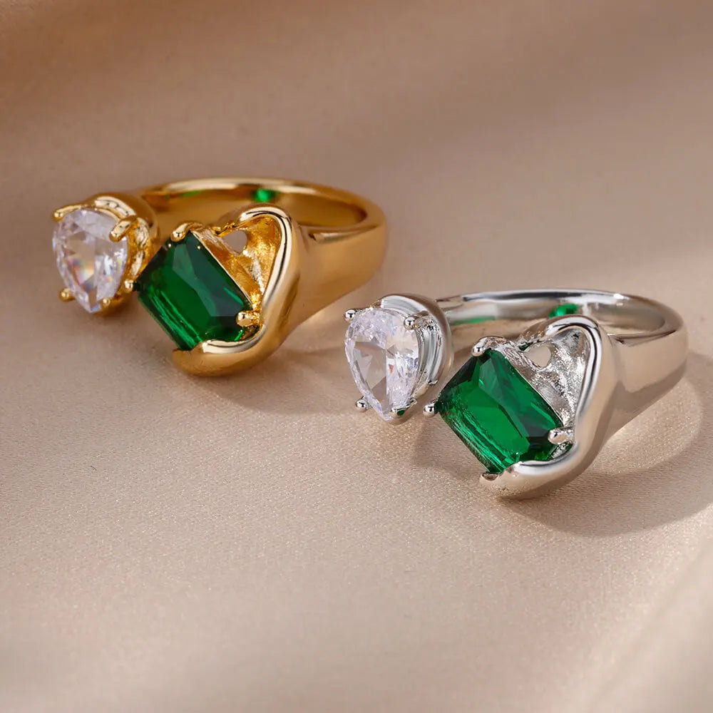 Glamoora Adjustable Colored zircon Ring for Women