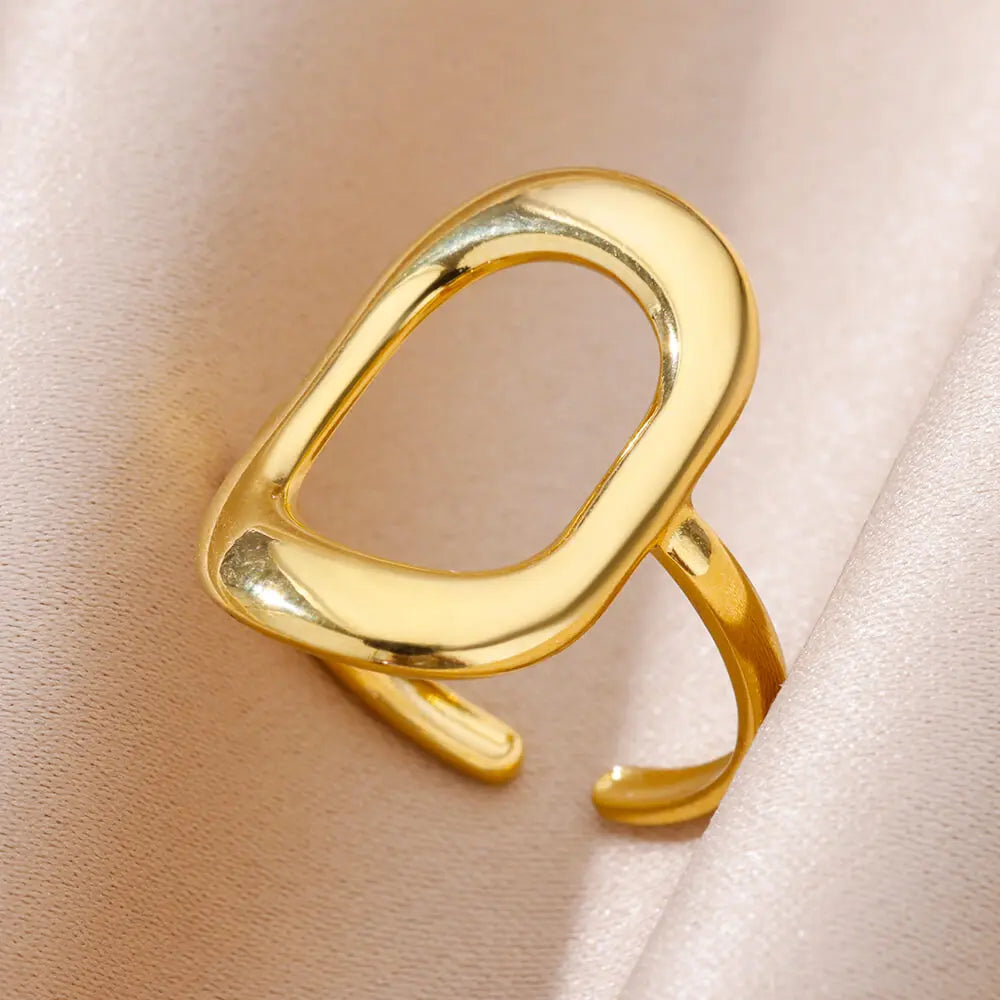 Glamoora Stainless Steel Shell Rings