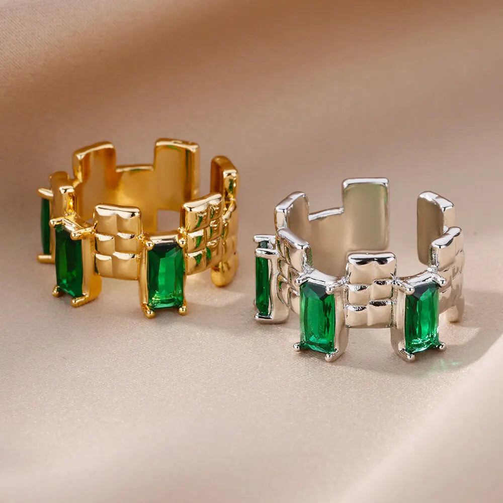 Glamoora Adjustable Colored zircon Ring for Women