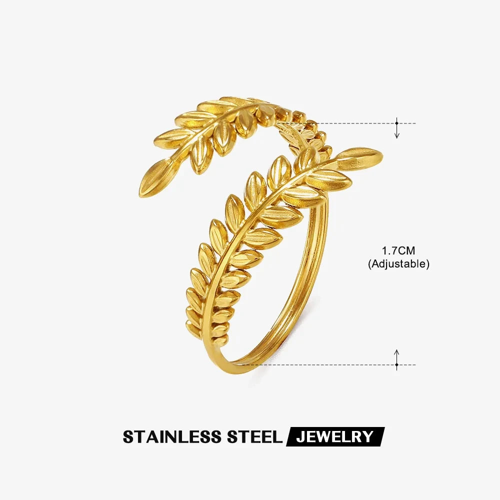 Glamoora Stainless Steel Shell Rings