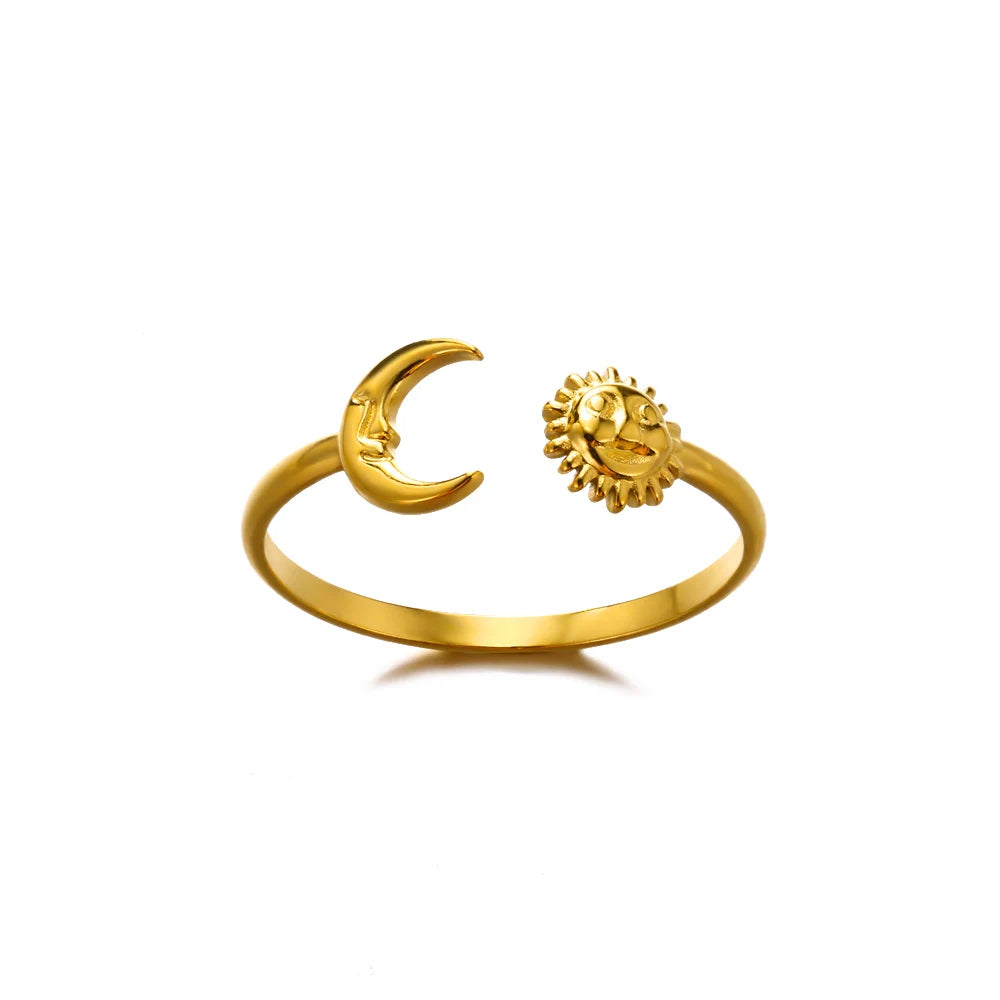 Glamoora Stainless Steel Shell Rings