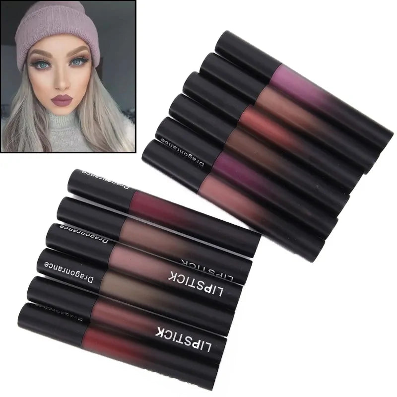 Glamoora - 12 Colors Waterproof Matte Liquid Lipstick