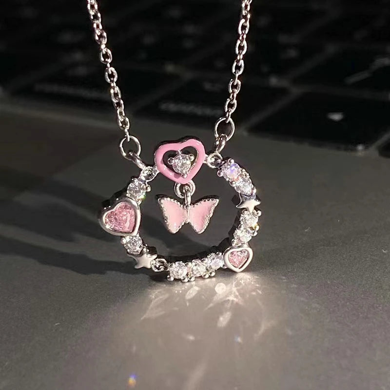 GLAMOORA Cherry Gold Pendant Necklace