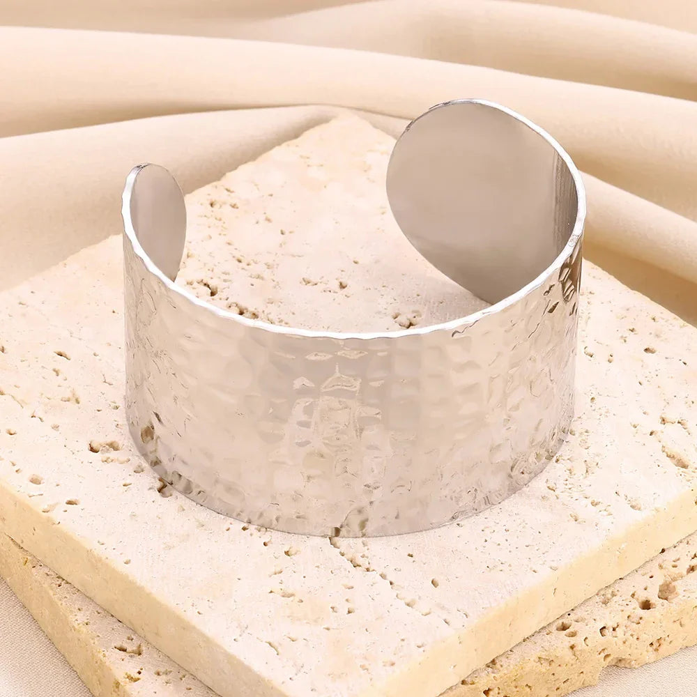 GLAMOORA Gold Cuff Bracelet