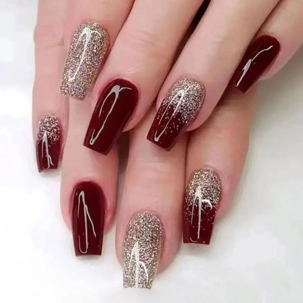 GLAMOORA French Ballerina Press-On Nails