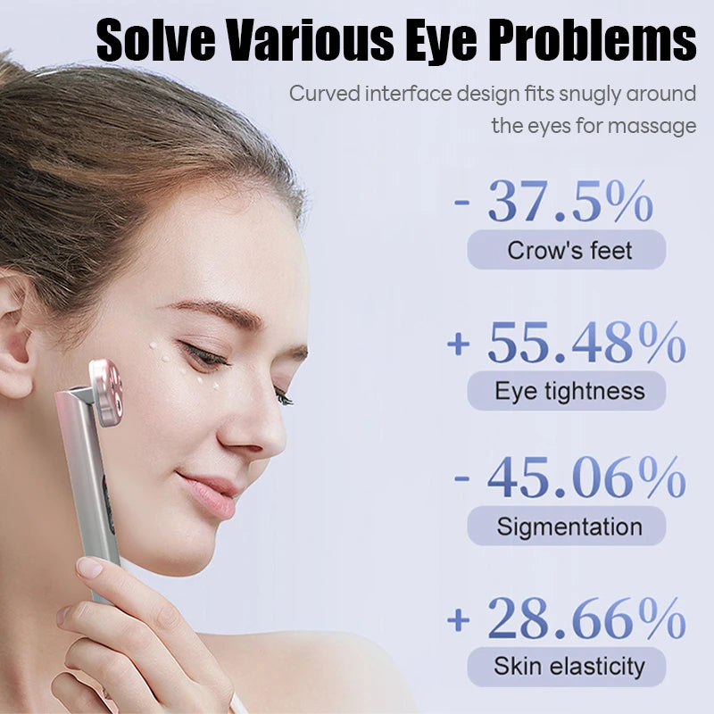 7 In 1 EMS Red Light Therapy Facial Wand Skin Tightening Anti-Aging Microcurrent Wrinkle Reduction Remove Dark Circles Beauty