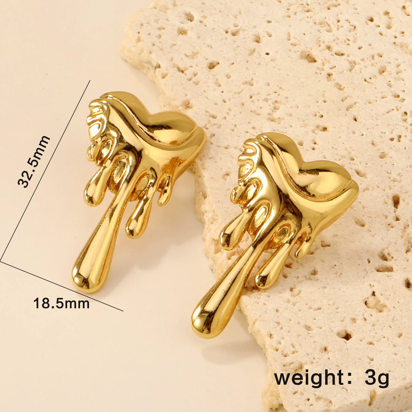 GLAMOORA Pearl Water Drop Earrings