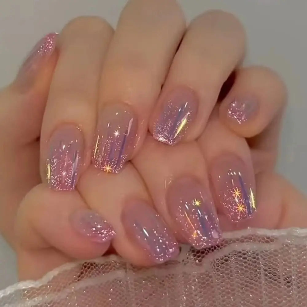 GLAMOORA French Ballerina Press-On Nails
