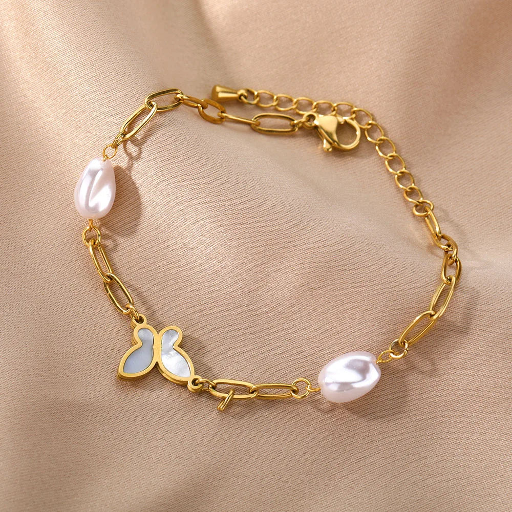 Glamoora New Stainless Steel Fashion Multilayer Bracelets