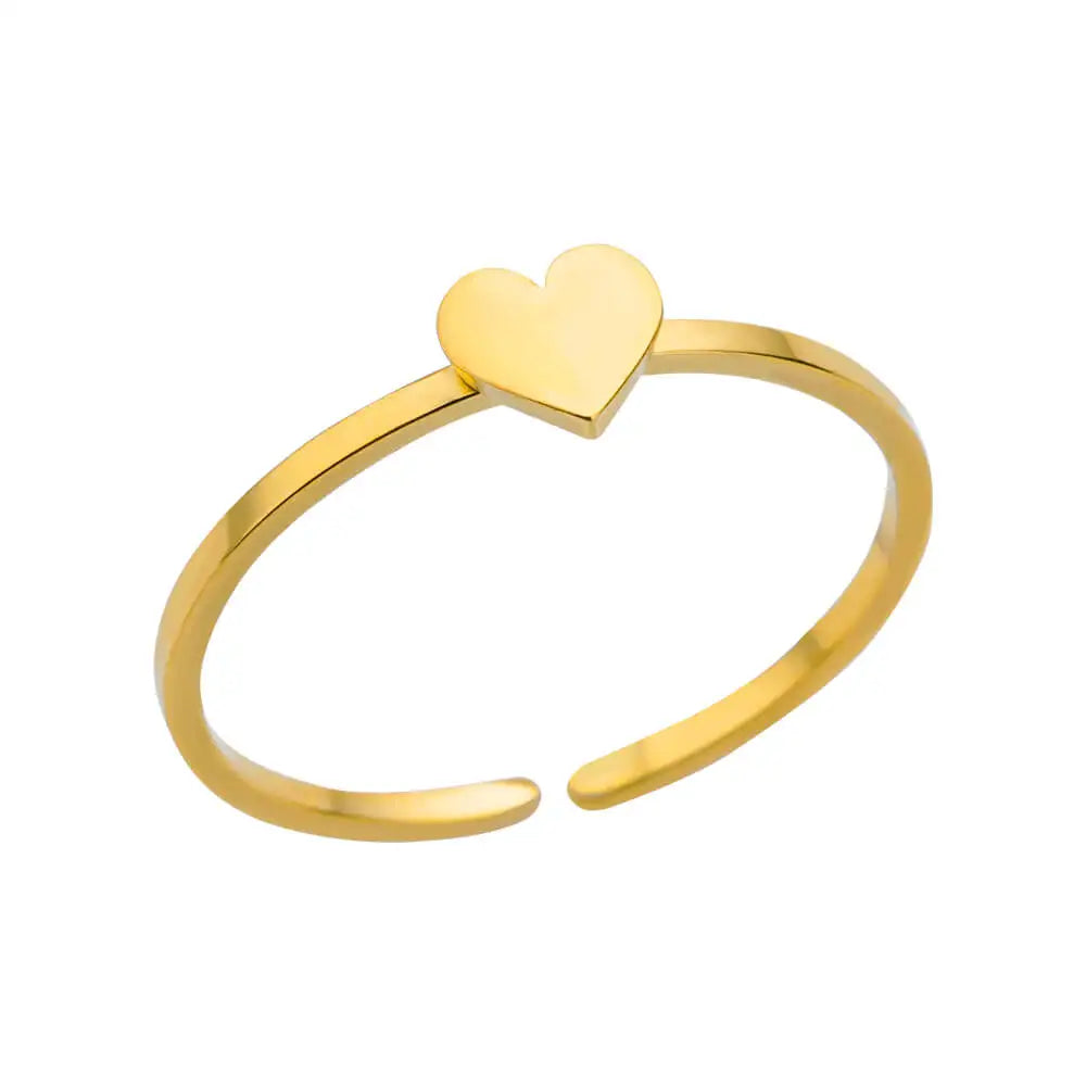 Glamoora  Stainless Steel Shell Rings
