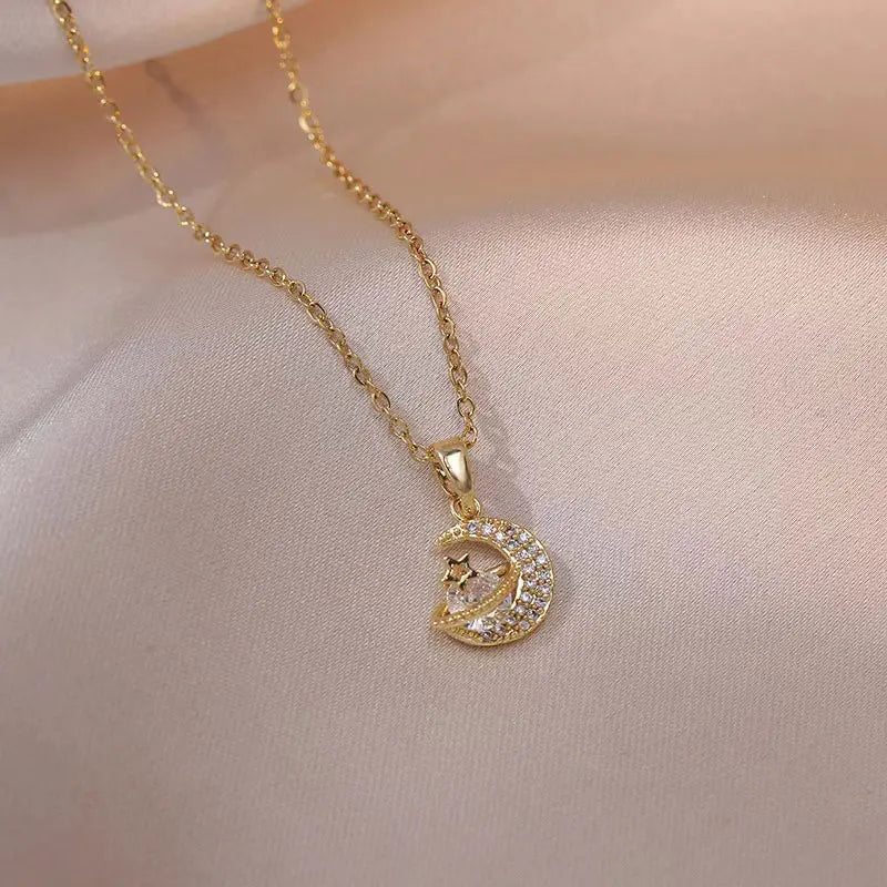 GLAMOORA Cherry Gold Pendant Necklace
