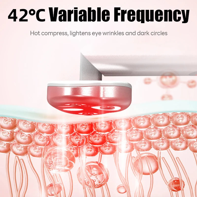 7 In 1 EMS Red Light Therapy Facial Wand Skin Tightening Anti-Aging Microcurrent Wrinkle Reduction Remove Dark Circles Beauty
