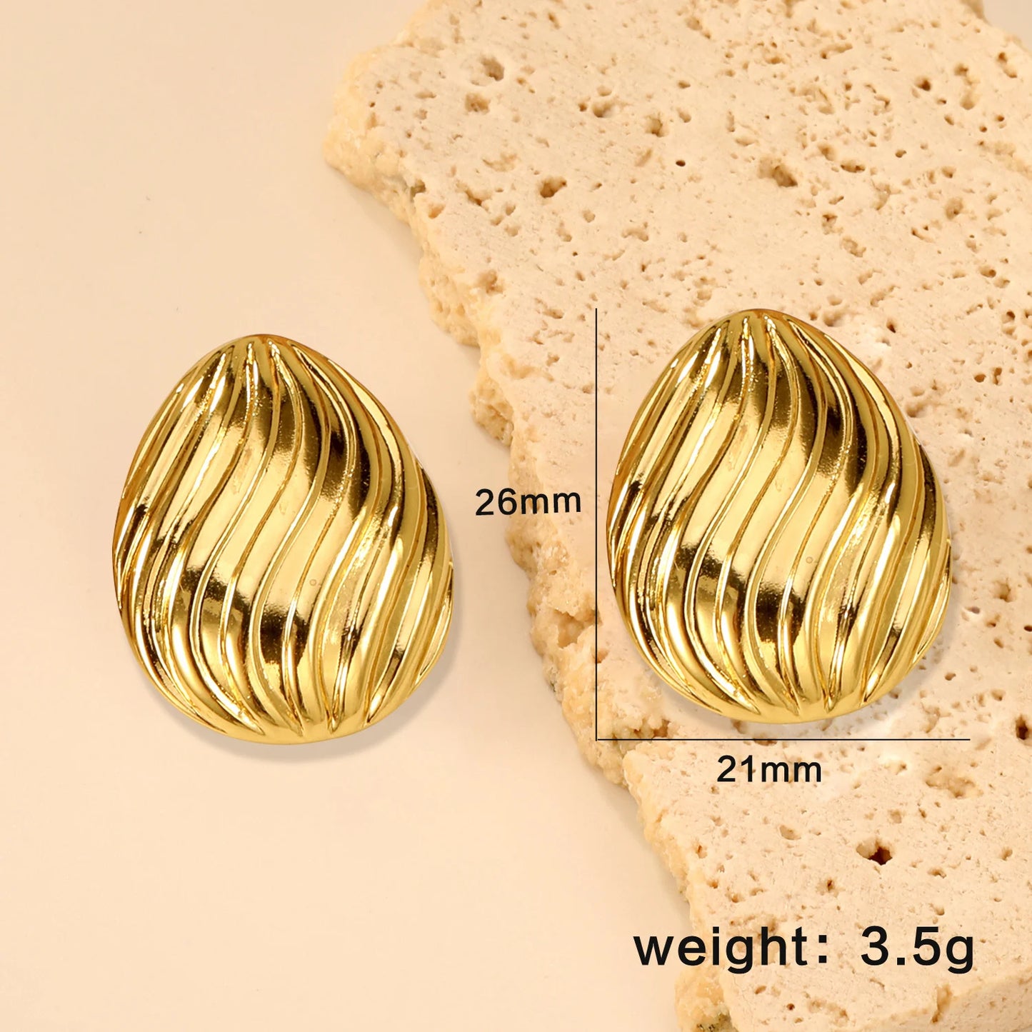 GLAMOORA Pearl Water Drop Earrings