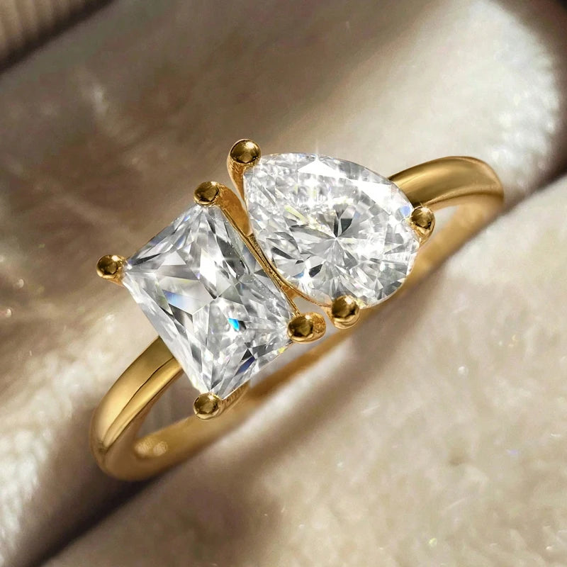 Glamoora Water Drop Ring For Women