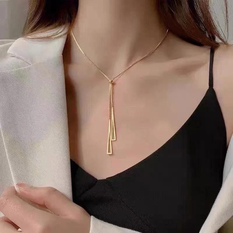 GLAMOORA Cherry Gold Pendant Necklace
