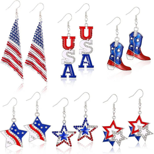 Glamoora 4th of July Earrings