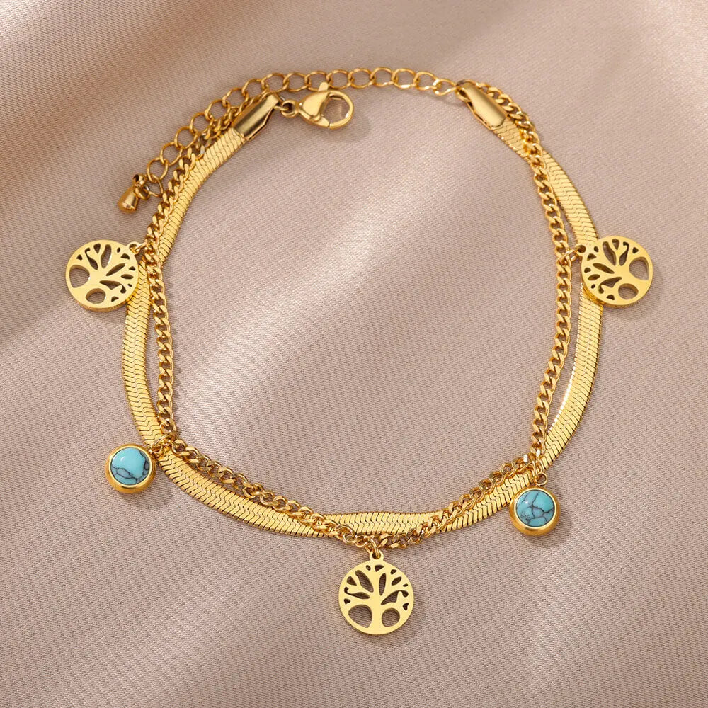 Glamoora Vintage Stainless Steel Bracelet