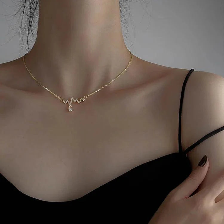 GLAMOORA Cherry Gold Pendant Necklace