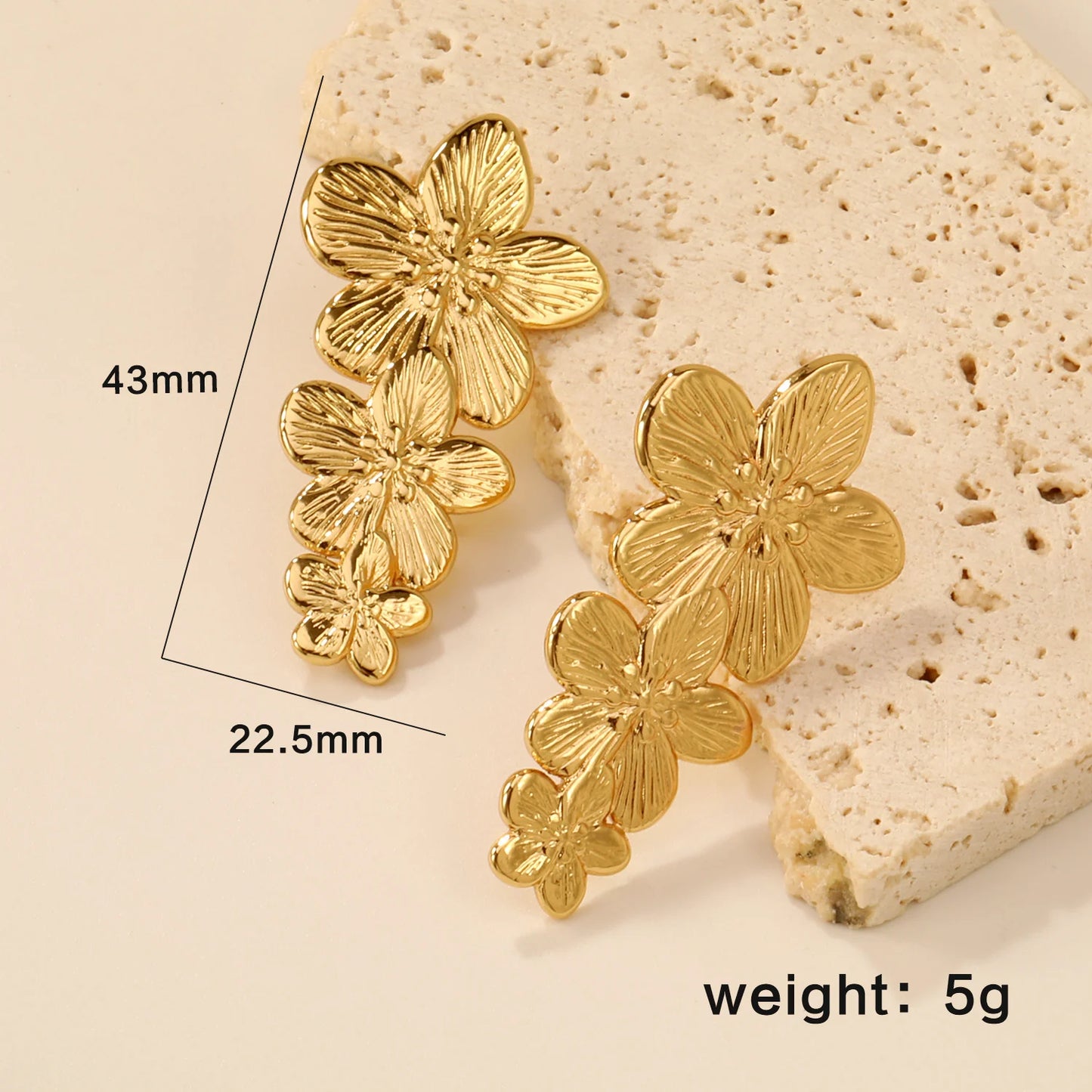 GLAMOORA Pearl Water Drop Earrings