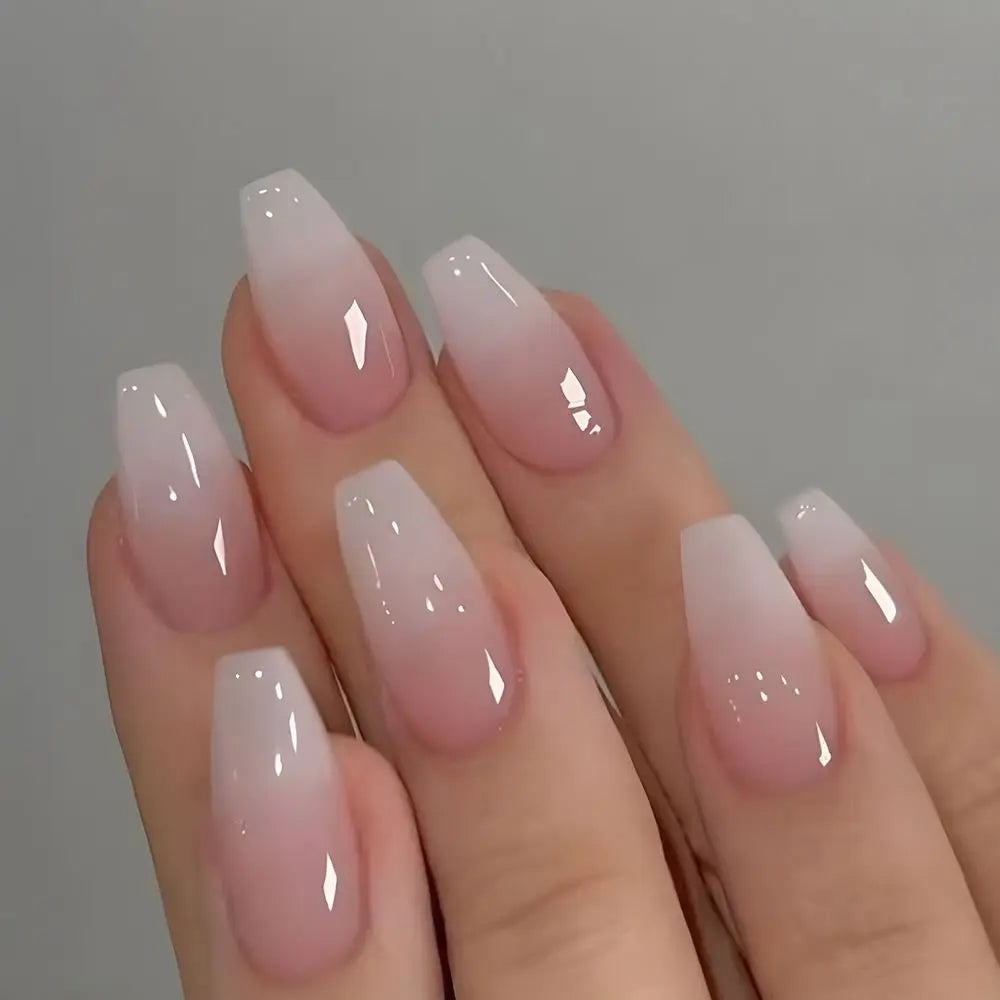 GLAMOORA French Ballerina Press-On Nails