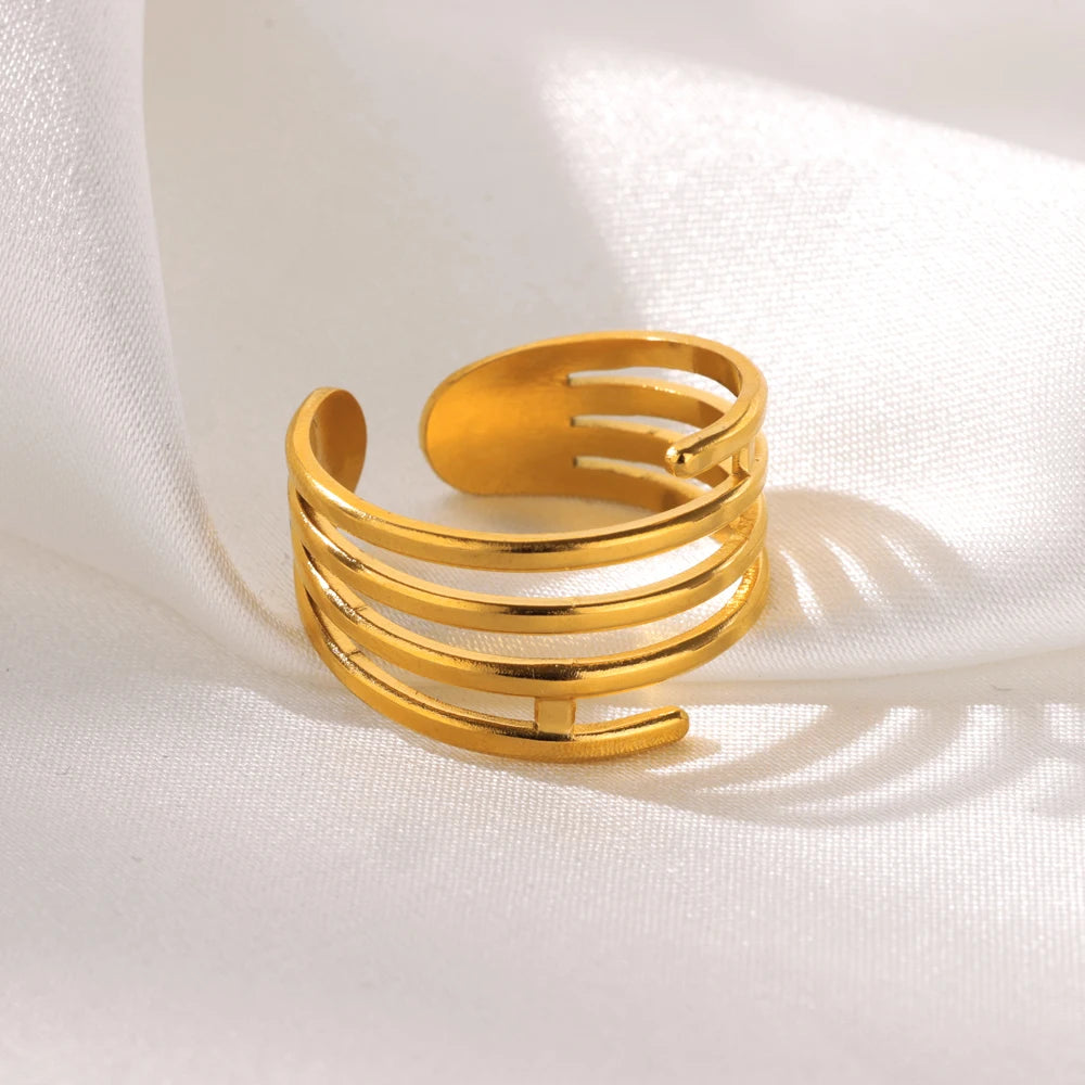 Minimalist open ring for women