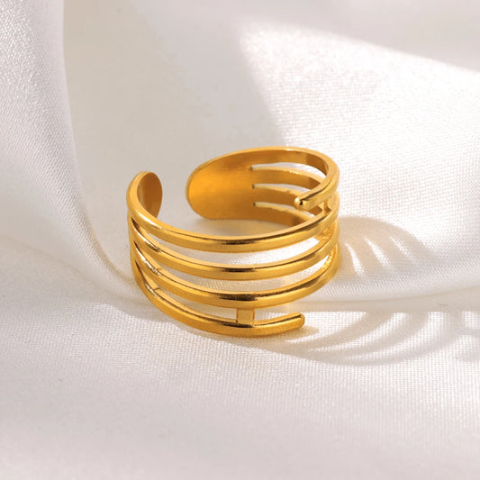 Minimalist open ring for women