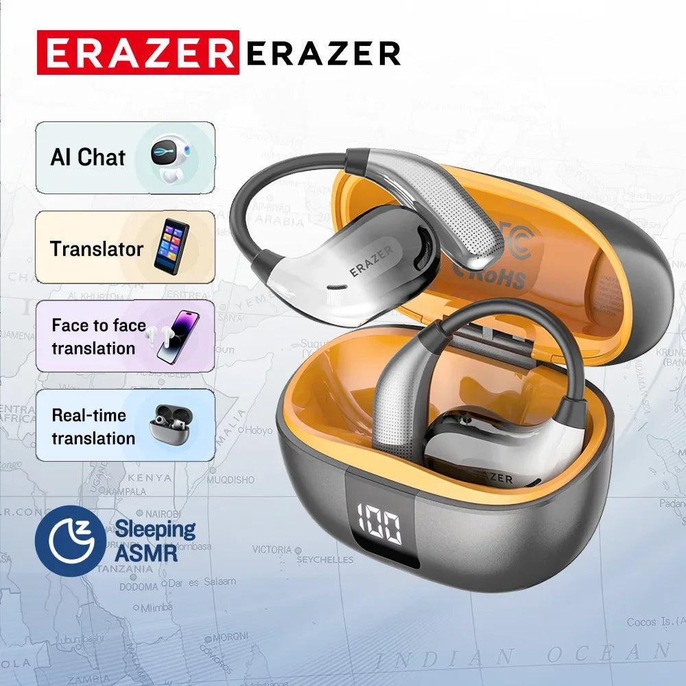 GLAMOORA AI Translator Earbuds