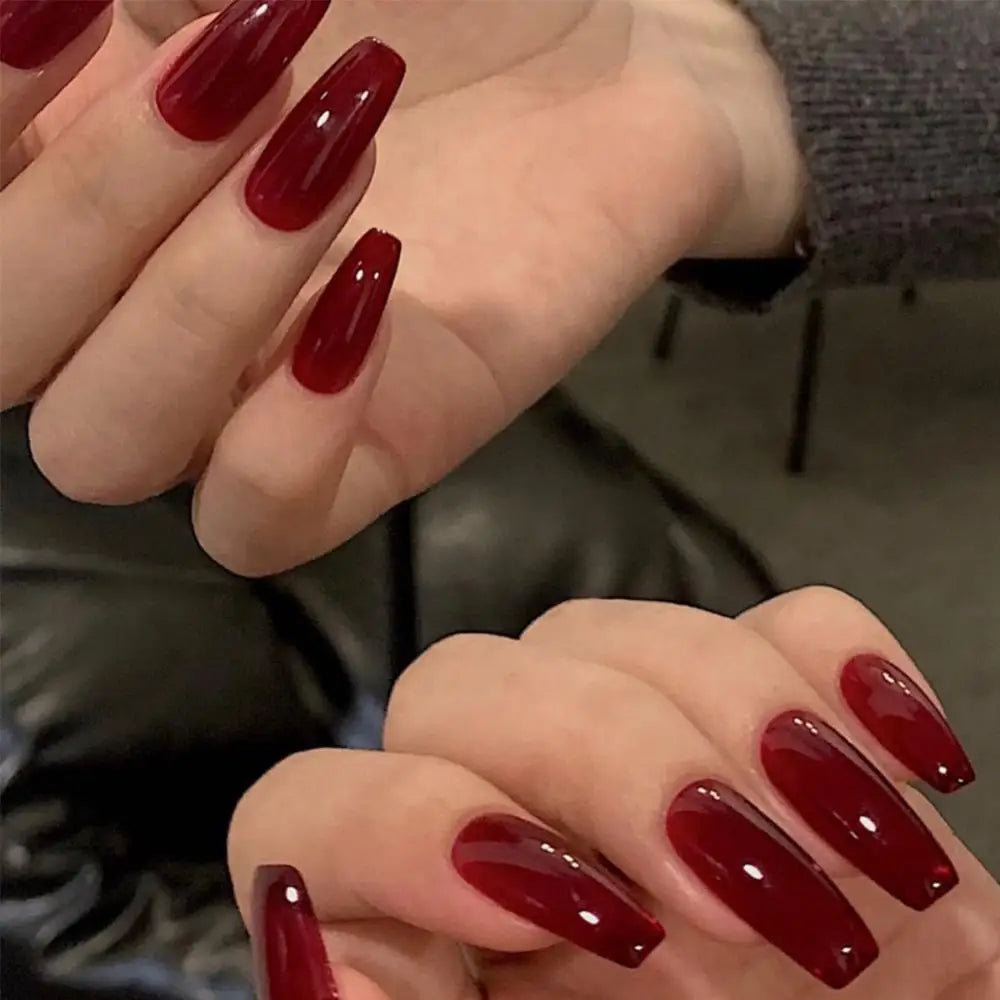 GLAMOORA French Ballerina Press-On Nails