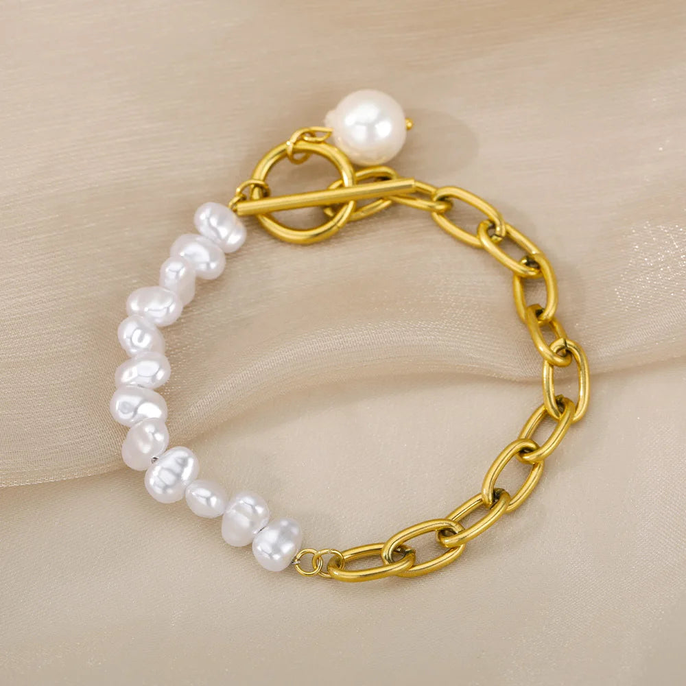 Glamoora New Stainless Steel Fashion Multilayer Bracelets