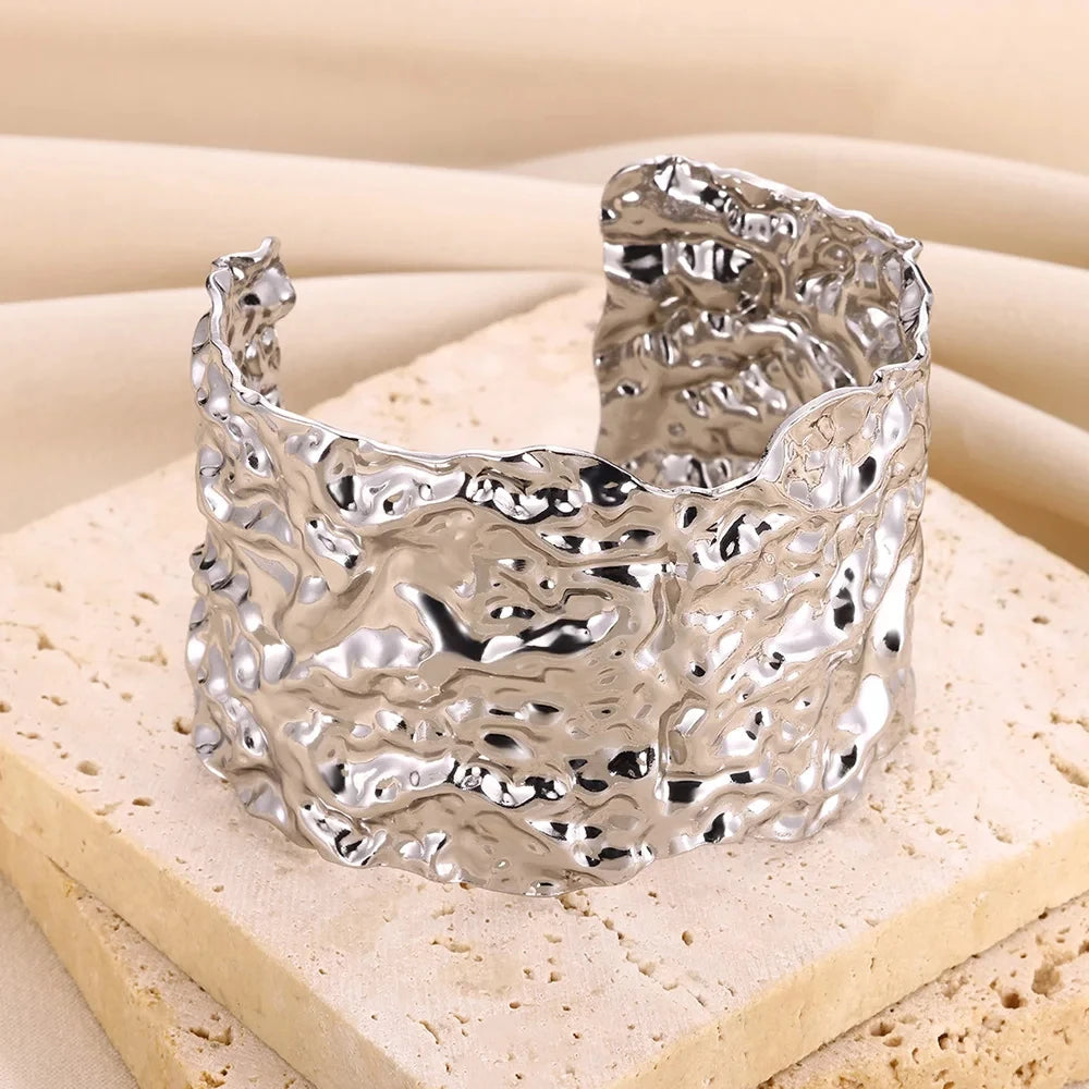 GLAMOORA Gold Cuff Bracelet