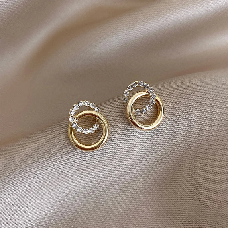 GLAMOORA Heart Pearl Drop Earrings