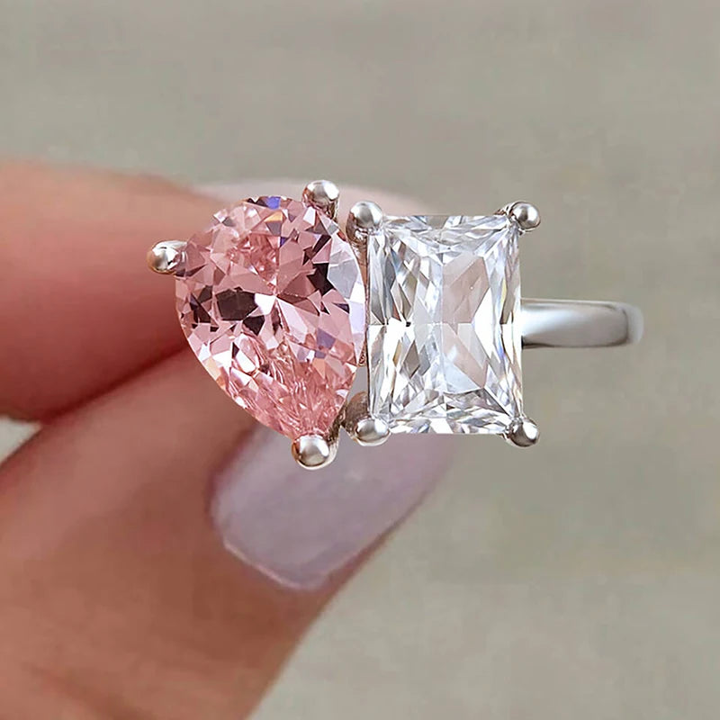 Glamoora Water Drop Ring For Women