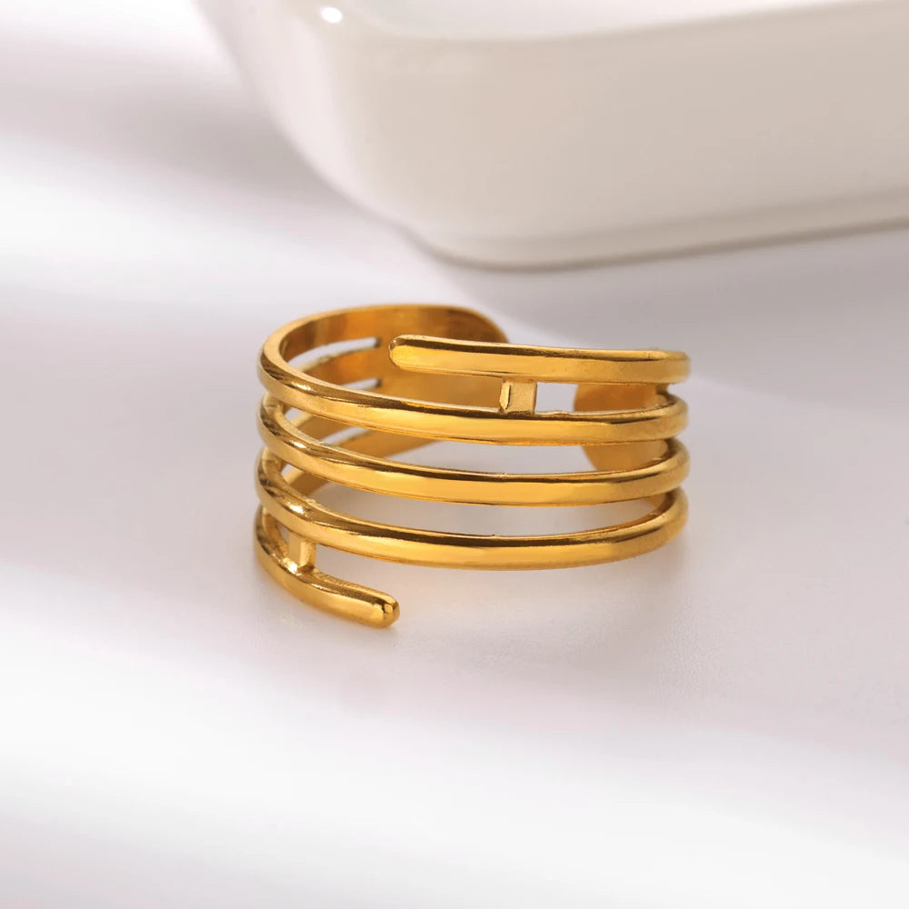 Minimalist open ring for women