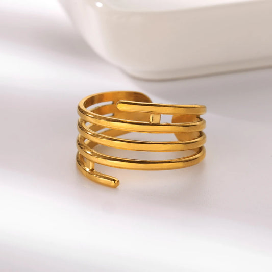 Minimalist open ring for women