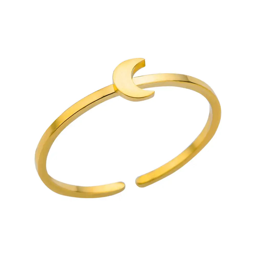 Glamoora  Stainless Steel Shell Rings