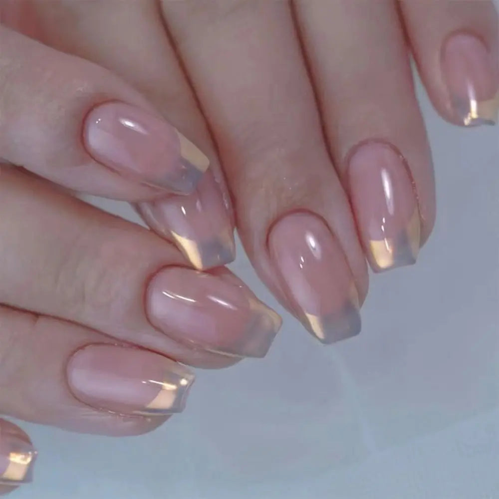 GLAMOORA French Ballerina Press-On Nails